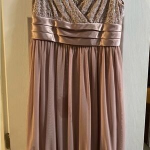 R&M Richards Lace and Satin Dress